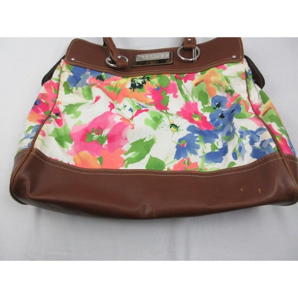 Purse Shoulder Bag Chaps By Ralph Lauren Floral Purse Handbag - Picture 6 of 9
